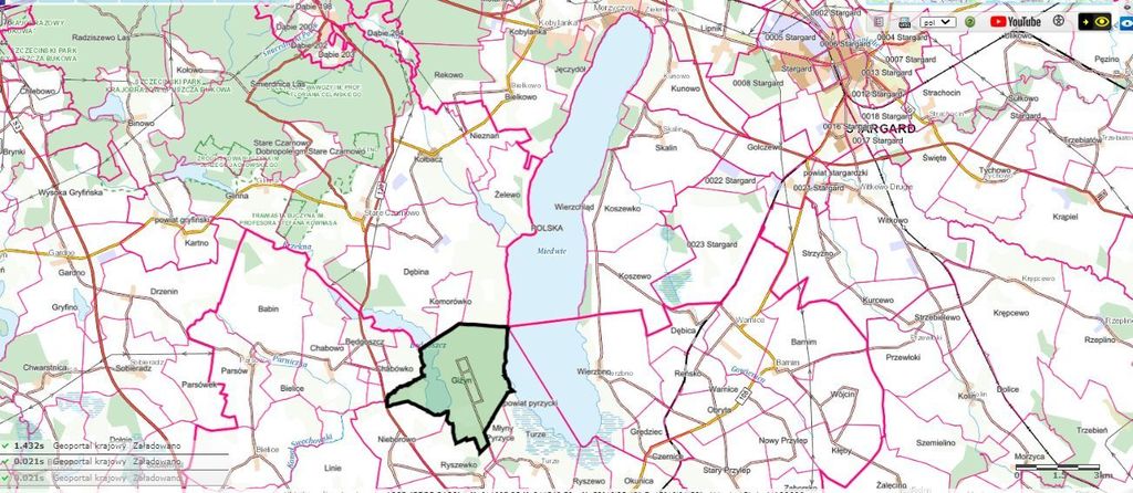 Działka na sprzedaż Giżyn 3 670 m2 | Arka Nieruchomości