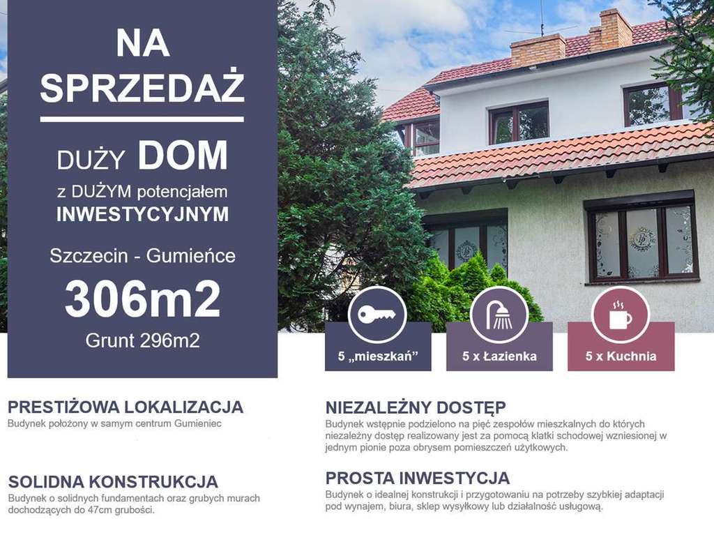 Dom na sprzedaż Szczecin, Gumieńce 307 m2 | Arka Nieruchomości