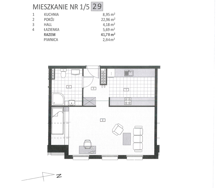 Mieszkanie na sprzedaż Szczecin, Stołczyn 42 m2 | Arka Nieruchomości