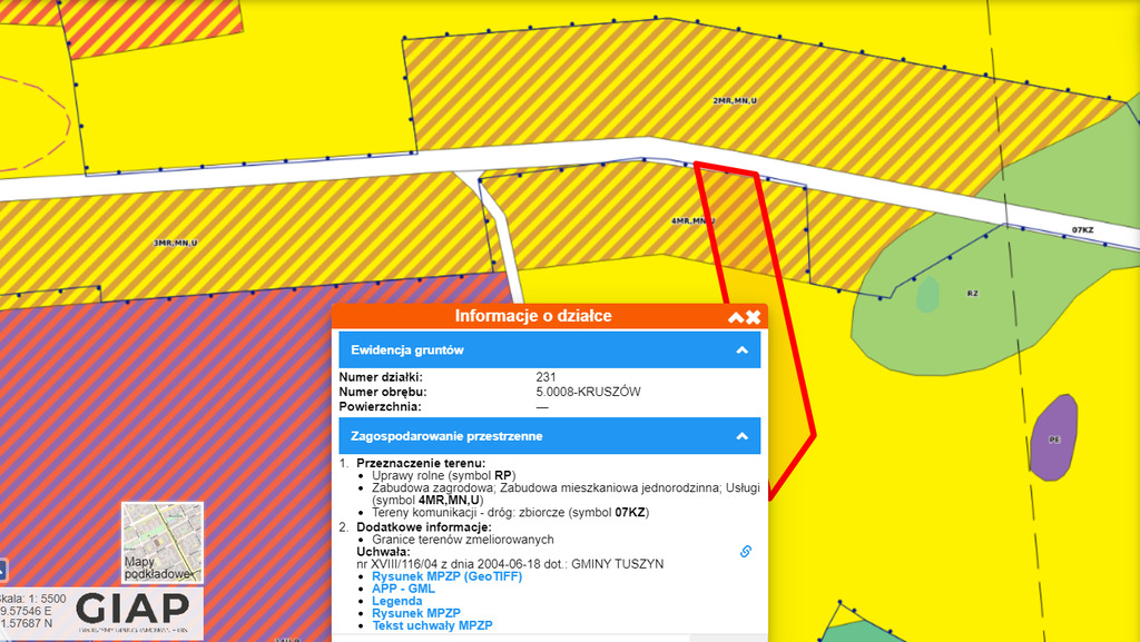 Działka inwestycyjna w kruszowie (gm. tuszyn) – zdjęcie 1
