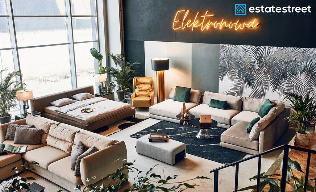 Showroom - duża, otwarta przestrzeń.