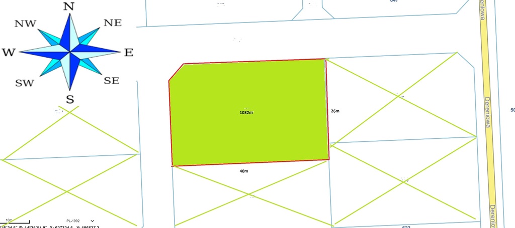 Działka na sprzedaż Mierzyn 1 032 m2 | Arka Nieruchomości