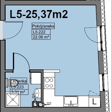Mieszkanie na sprzedaż Police 25 m2 | Arka Nieruchomości