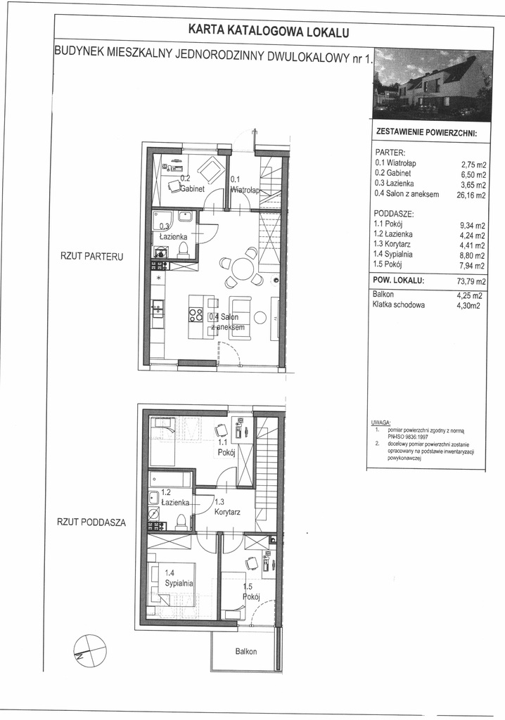 Dom na sprzedaż Mierzyn 74 m2 | Arka Nieruchomości